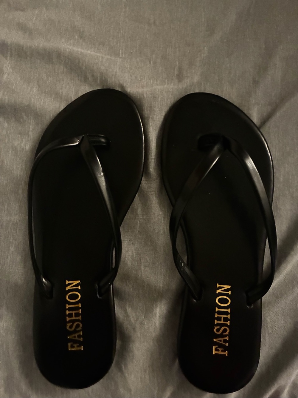 Fashion Nova Black Women's Thong Sandals